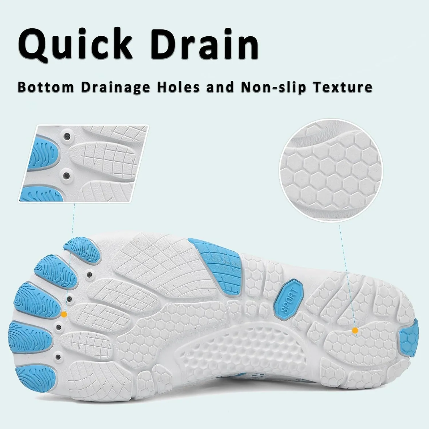 2025 New Hiking Footwear for Women Men Lightweight Wide Toe Box Breathable Camping Shoes,Summer Water-Resistant Swim Trail Water Shoes,Outdoor Fashion Comfortable Grounded Comfort Wear