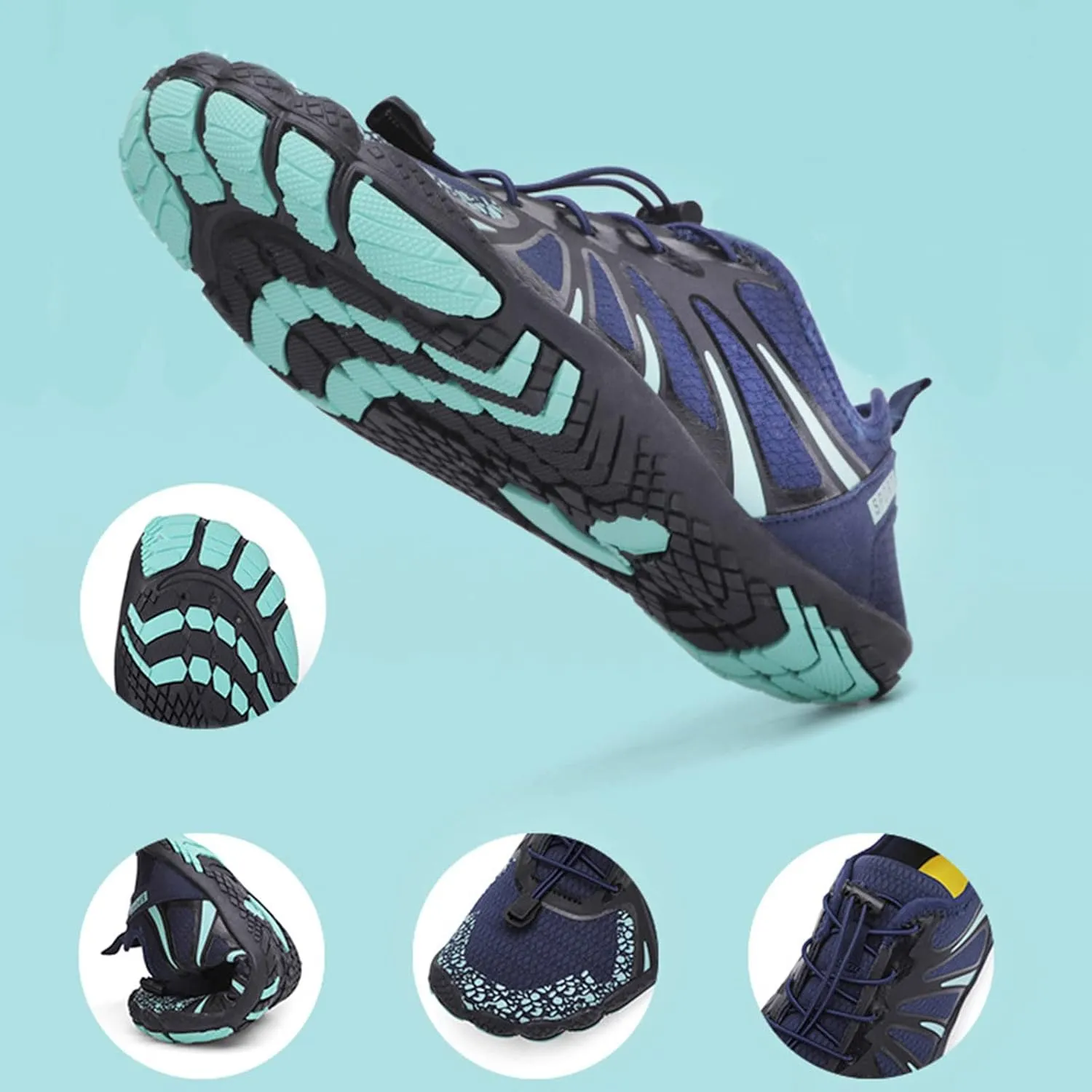 Men's Quick Drying Wading Shoes Summer Swim Sports Socks Shoes for Boating Diving Fishing Breathable Surfing Shoe