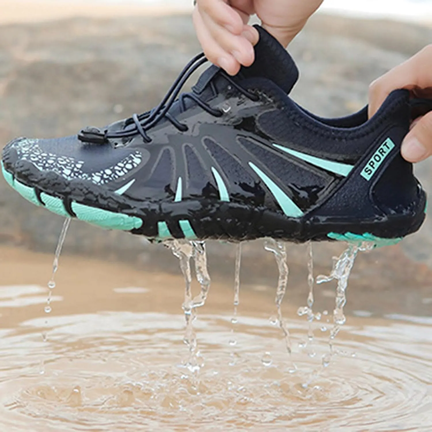 Men's Quick Drying Wading Shoes Summer Swim Sports Socks Shoes for Boating Diving Fishing Breathable Surfing Shoe