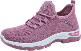 Ortho Running Shoes for Women Men Plantar Fasciitis Orthopedic Sneakers,Lightweight Breathable Mesh Knitted Hiking Shoes,Outdoor Arch Support Tennis Athletic Non Slip Sneakers with Wide Toe Box