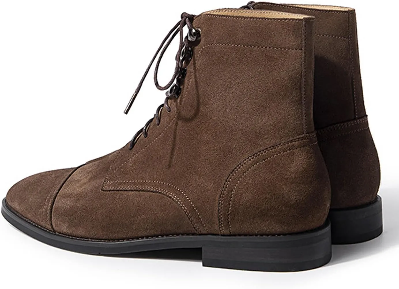 Santimon Mens Oxfords Boots Casual Dress Suede Leather Chelsea Boots Handmade Motorcycle Boots Fashion Prom Wedding Business Casual Derby Boots Cowboy Boots for Men