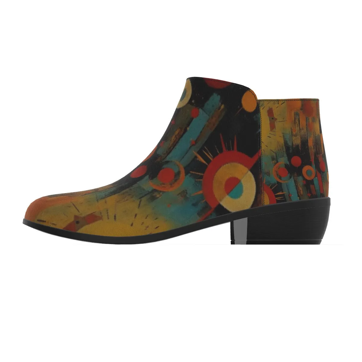Women's Fashion Boots 354 multicolored, abstract, print
