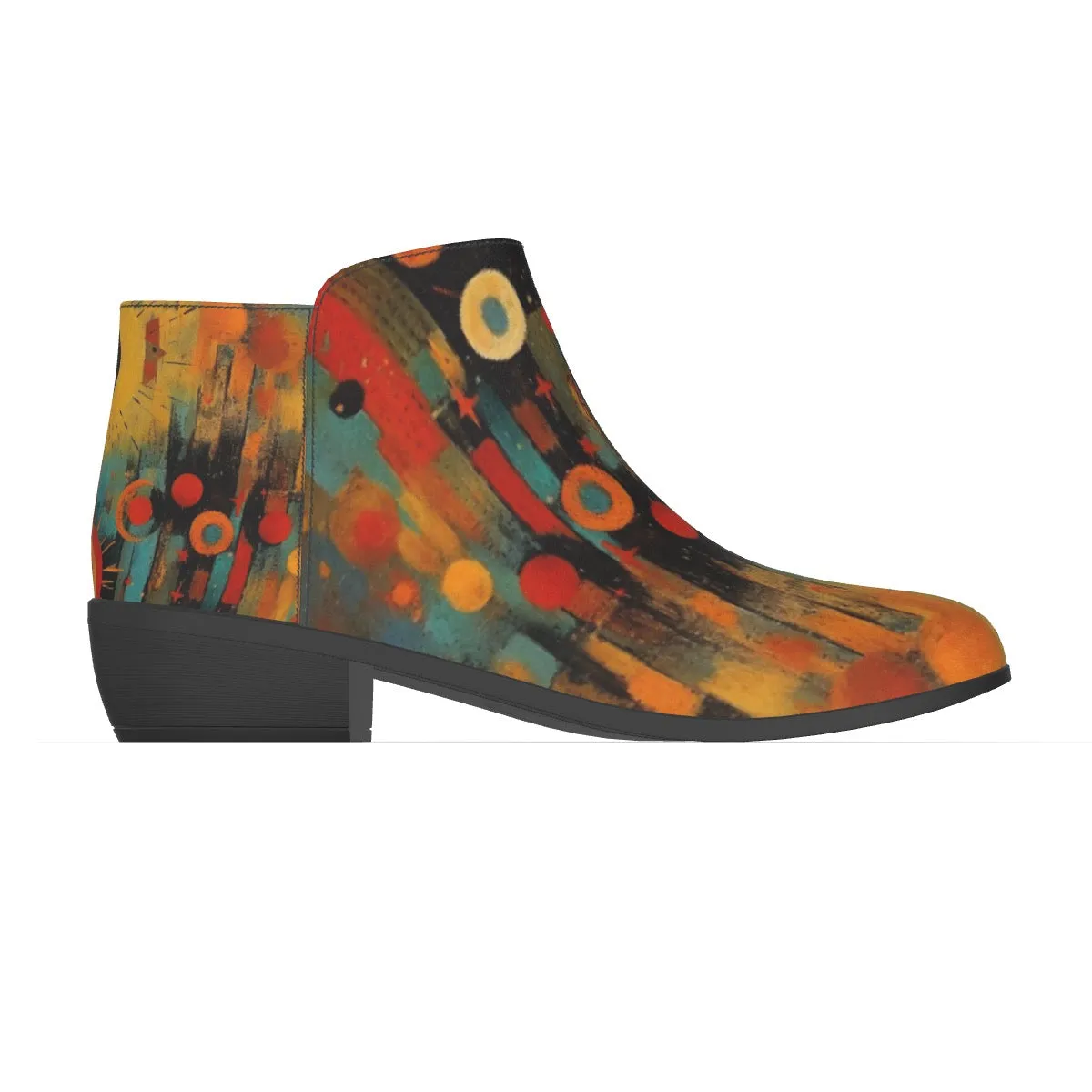 Women's Fashion Boots 354 multicolored, abstract, print