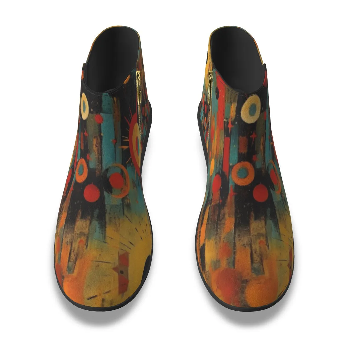 Women's Fashion Boots 354 multicolored, abstract, print