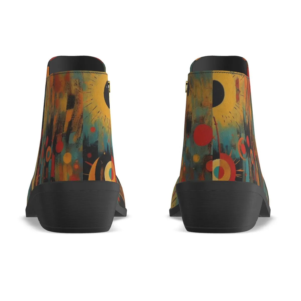 Women's Fashion Boots 354 multicolored, abstract, print